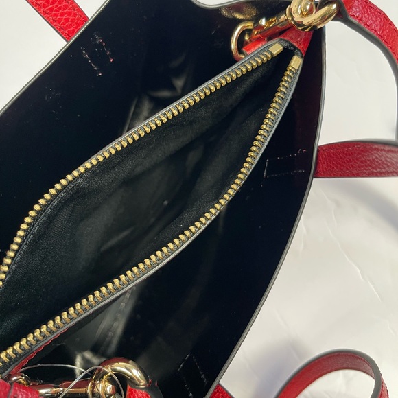 Marc Jacobs Cherry Red Handbag with Gold Details - Picture 11 of 11
